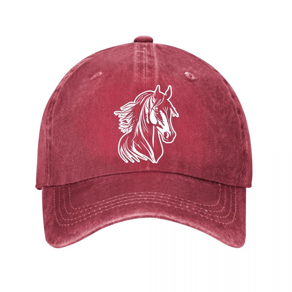 Horse Vintage Baseball Cap  New Vintage Washed Cotton Baseball Cap Parent Kids Sun Hats