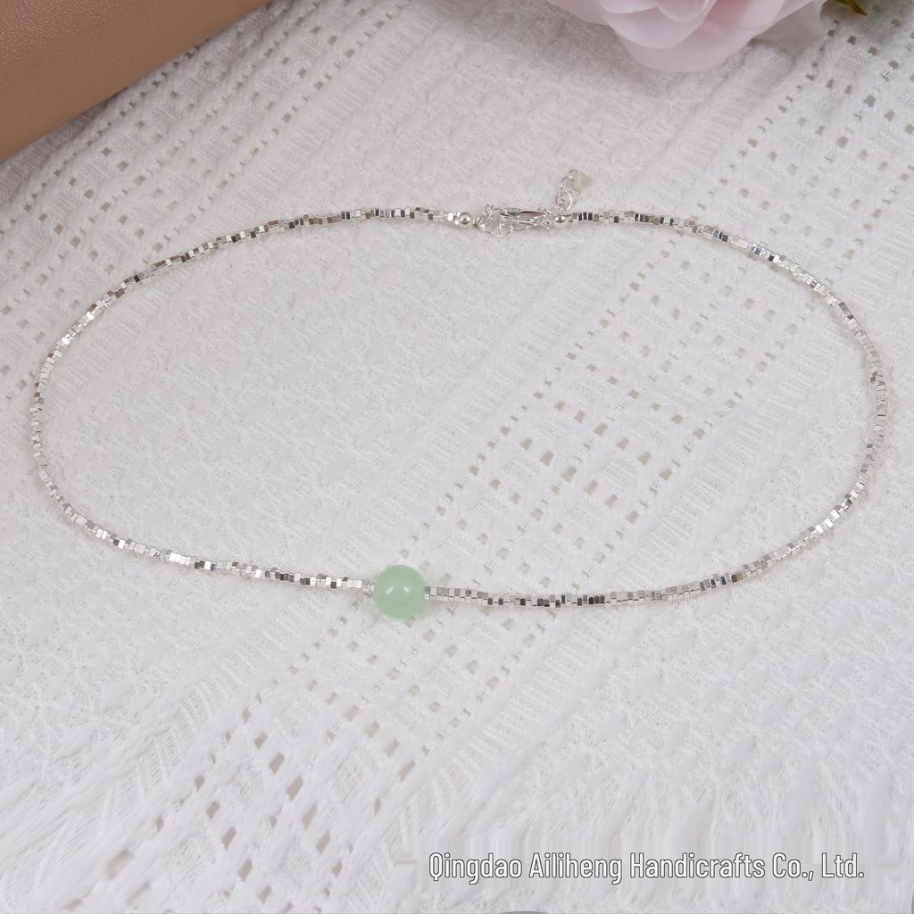 Elegantly Crafted 925 Silver Clavicle Necklace - Trendy, Unique Design for a Luxurious Birthday Gift