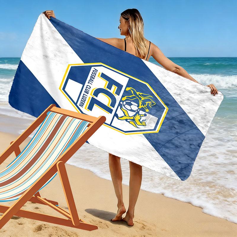 FC Luzern Logo Print Beach Towel, Large Soft Quick Dry Towel for Beach Camping Swimming