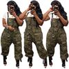 Women's Casual Loose Camouflage Workwear Jumpsuit Overalls