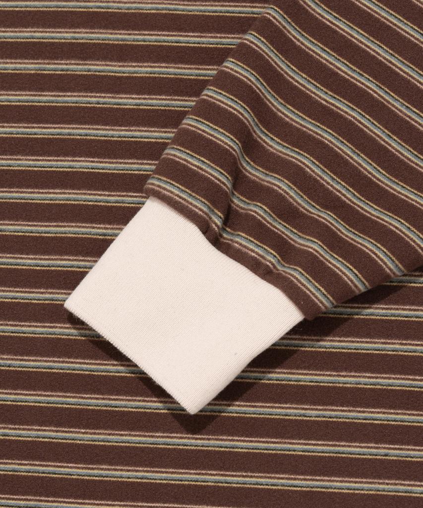 Cargo Bros For Woman Easy Stripe Polo Shirt (Brown)