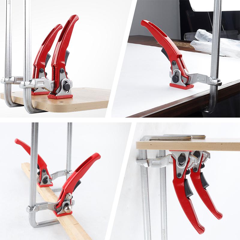 Rychloupínací ráčnová vodicí lišta Svorka Tesařská F svorka Těžká lištová svorka S protiskluzovou podložkou Pro Mft stůl a vodicí lištu