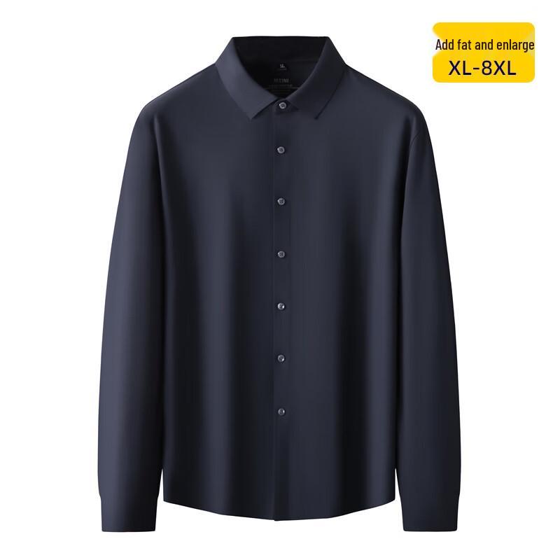 

Men s Plus Size Autumn Long Sleeve Casual Business Shirt 3XL