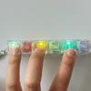 Keyboard Fidget Toy 5-Keys Anxiety Relief Finger Clicker Keychain Focus Aid Clear Keycap Keyboard Decompression Button Sensory