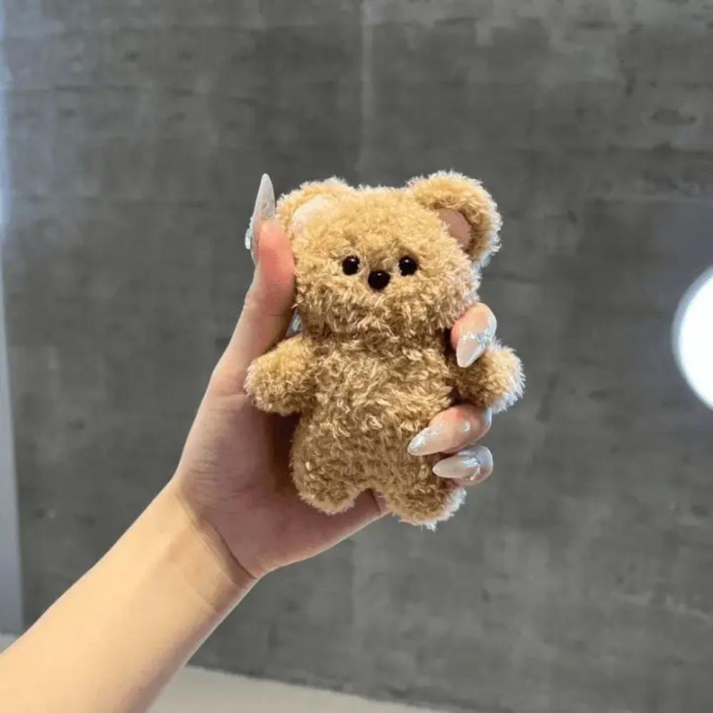 Magnetic Cartoon Bear Key Chain Cartoon Bear Plush Pendant Magnetic Bear Pendant Bag Decor