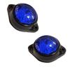 6 Stück Blaue LED Markierungsleuchten für LKW, Anhänger, Kabinenmarkierung, Wohnmobilmarkierung, Marine-LED-Licht für Boote, Rücklicht Bremsstoppleuchte 12V