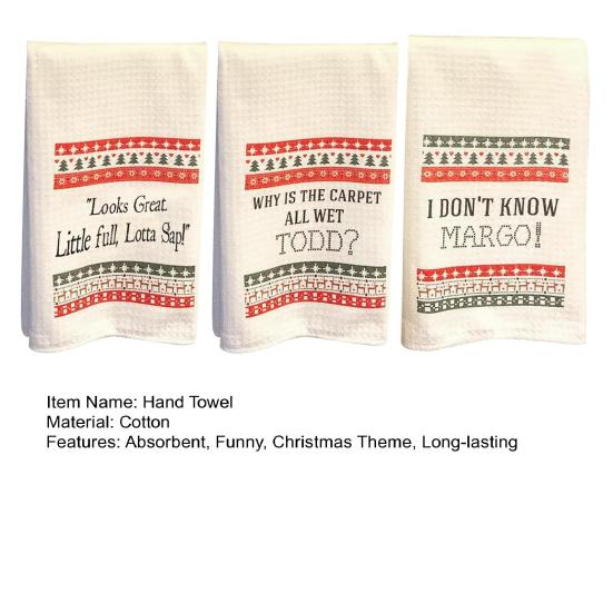 Christmas Funny Hand Towel Decorative Xmas Winter Vacation Towel Kitchen And Bathroom