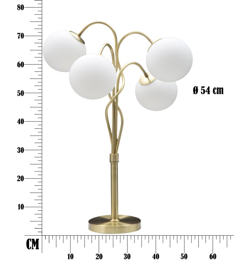 Table Lamp Glamy 4 Light Cm Ø 53X74