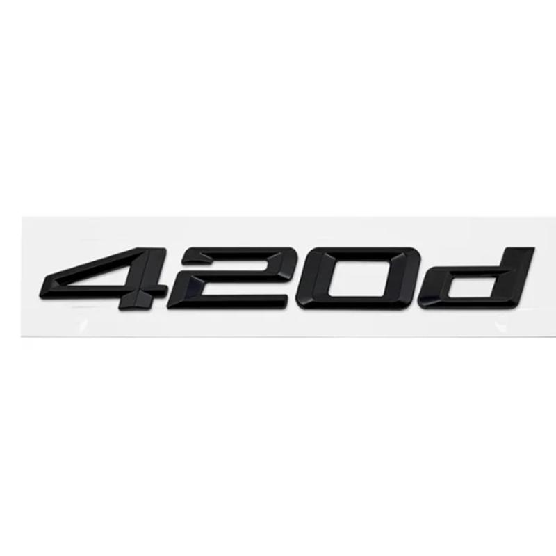 ABS Car Rear Trunk Letters Logo Badge Emblem Sticker For BMW 4 Series 420d 425d 428d 430d 435d 440d 450d F30 F32 F33 F36 G26 G22