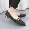 Fashion Slip-on Pointed Toe Pearl Spring and Autumn Ladies Footwear Elegant Fashionable Young Wholesale Comfortable Women's Flat Shoes