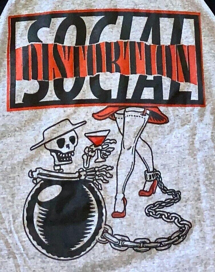 Футболка Social Distortion Футболка в стиле панк Футболка в стиле рок Мужская L Концертная футболка Унисекс Футболка XL