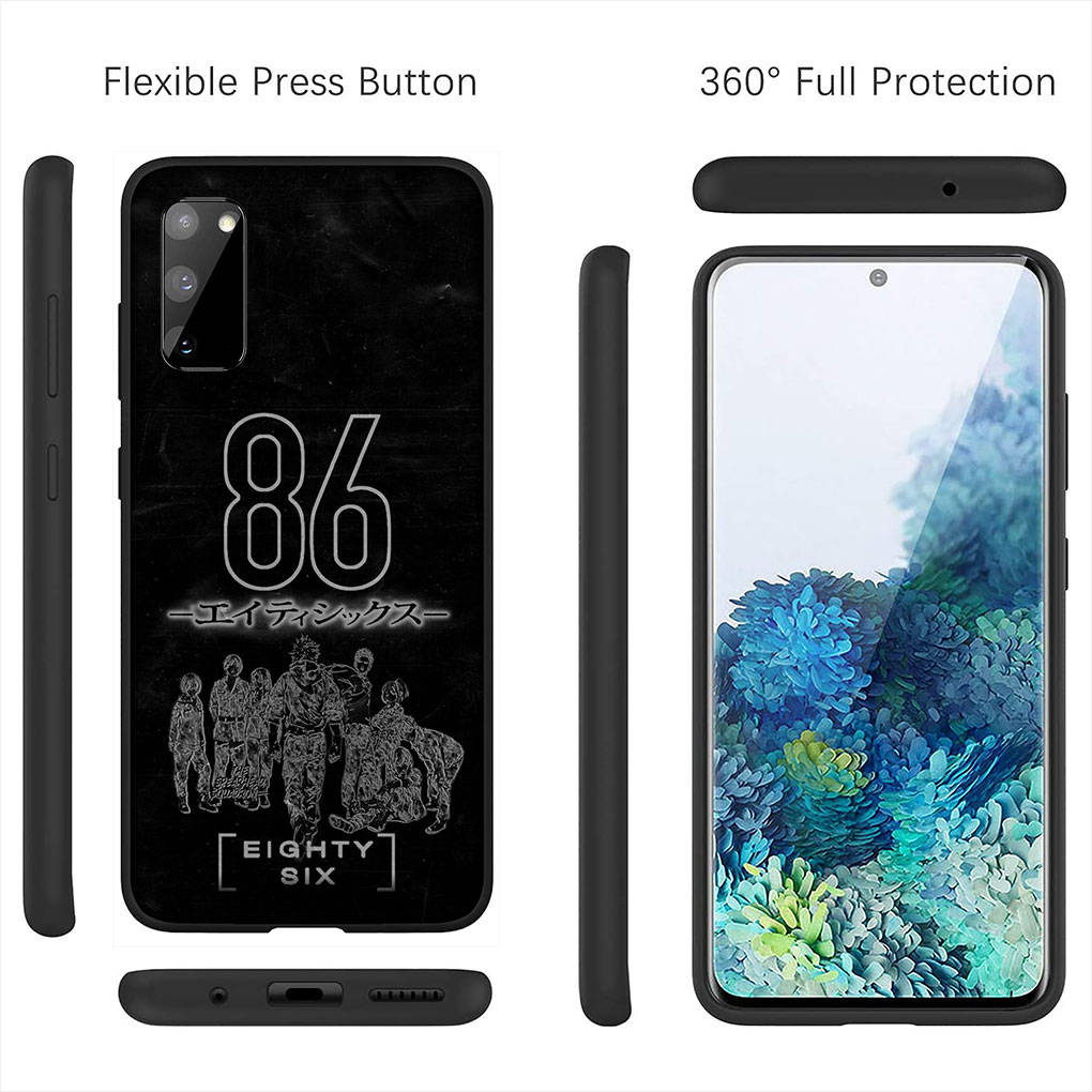 Cover for iPhone 16 15 Xiaomi Redmi Note 14 13 12 11 Pro Max X 8 9 16e Samsung Galaxy S25 S24 S23 Moto G54 OPPO Huawei 86 Eighty Six Anime Phone Case