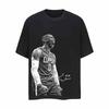 2024 New Rock Plan Westbrook Single Short Sleeve Star American Street T-shirt Summer Retro Men Women Vibe Trendy Top Men