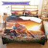 Erling Haaland Force Bedding Quilt Set Quilt Cover Pillowcase Home Decoration Birthday Gift (1 * Duvet Cover + 2 * Pillowcase, Without Core)