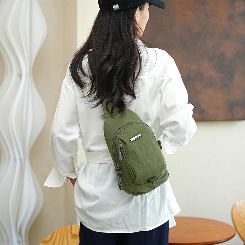 Women's Chest Bag Nylon Shoulder Bag Mother Crossbody Bag