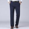 Mode Weiche Herren Businesshose Gerade Lang Freizeithose