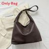 Minimalist Pu Shoulder Bag With Soft Structure And Spacious Interior For Daily Commuting