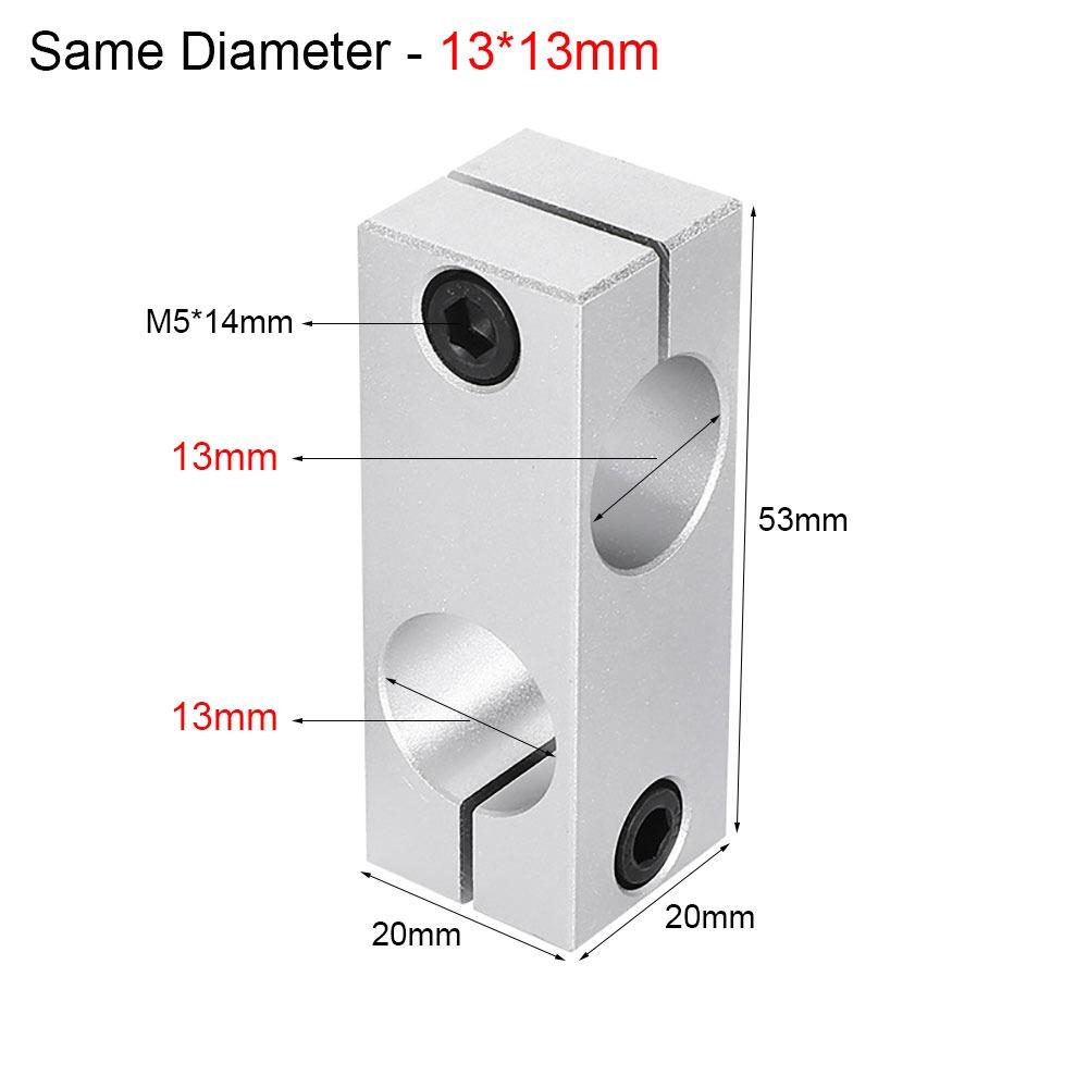 1Pcs Aluminum Alloy Steel Pipe Fixing Bracket Vertical Fixed Diameter Fastening Cross Clip