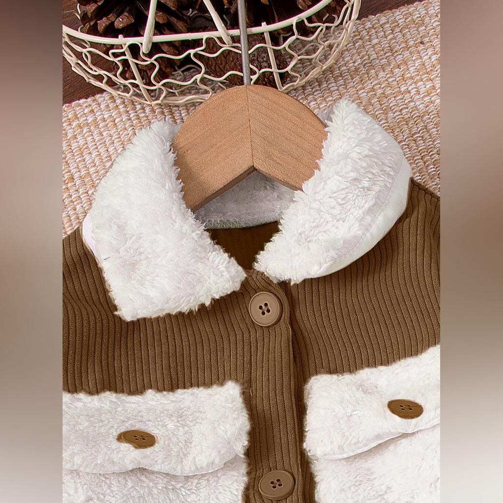 Kids Cartoon Casual Fashion Outfit Set Long Sleeve Top & Pants