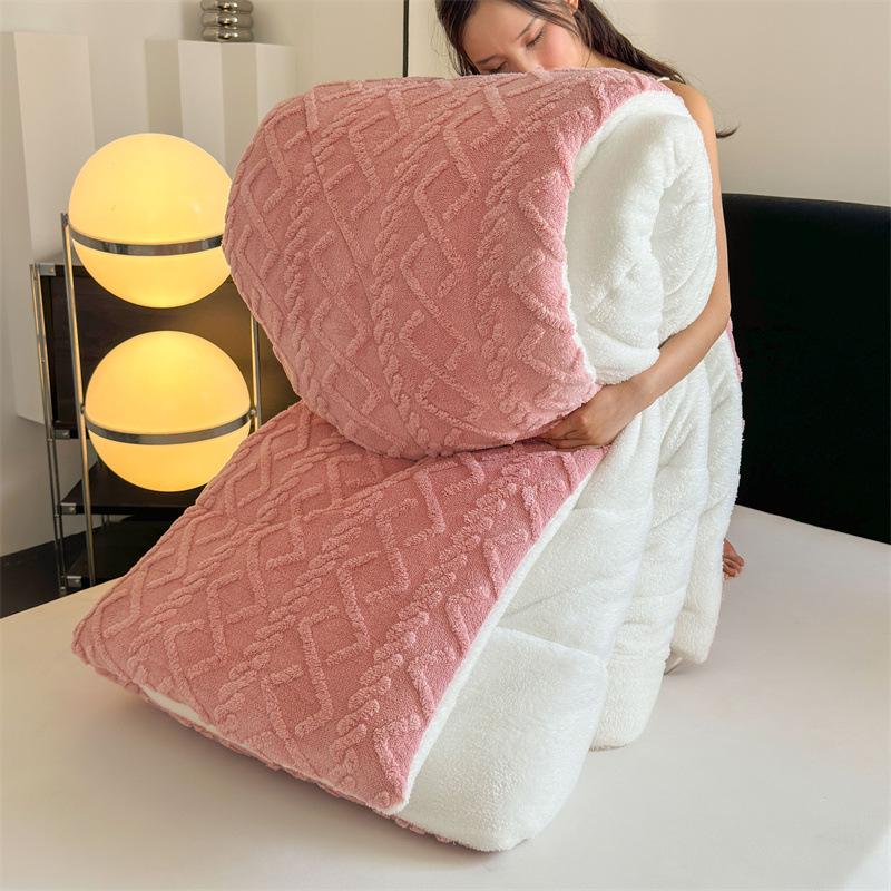 Taffeta Velvet Lambswool Arctic Quilt - Thickened, Warm Winter Bedding