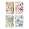 100 - Sheet Vintage Floral Pattern material & Sticker Set, Retro Flower Designs for Hand Account & DIY Crafts
