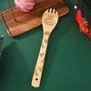 5 ks/sada Bambusové lžíce Kuchyně Vánoční potisk Ideální vánoční dárky Salátová špachtle Rodinné kuchyňské náčiní Pečení