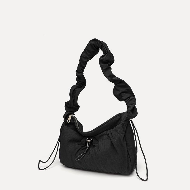 

Nylon Waterproof Pleated Shoulder Women S Bag Cloud Underarm Bag Crossbody Fashion Bag Large Capacity Niche Women S Bag 29*8*18