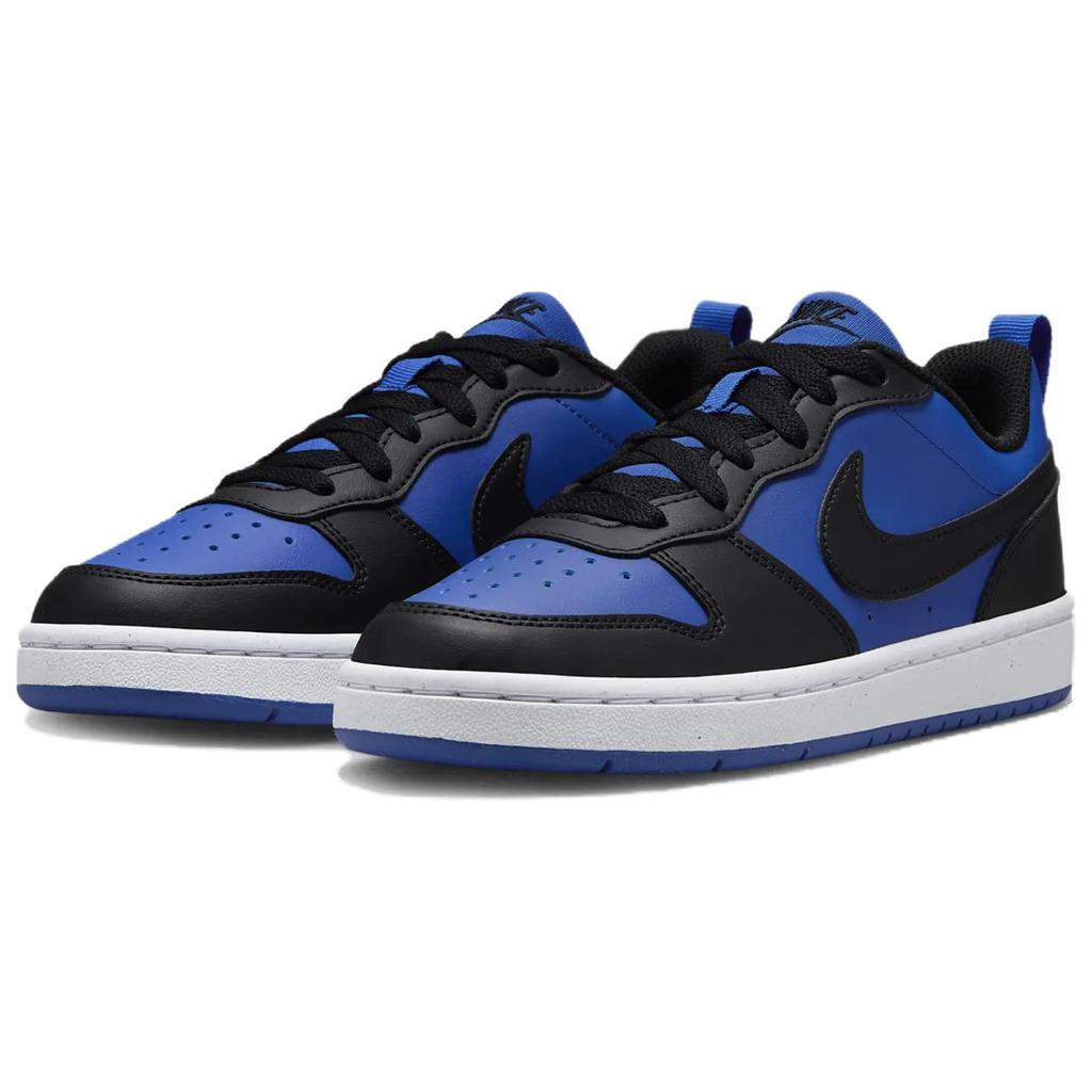 New Nike Court Borough Recraft Anti Slip Wear Resistant Low Top Kids' Skateboarding Shoes Blue Black White Unisex HM6293-480