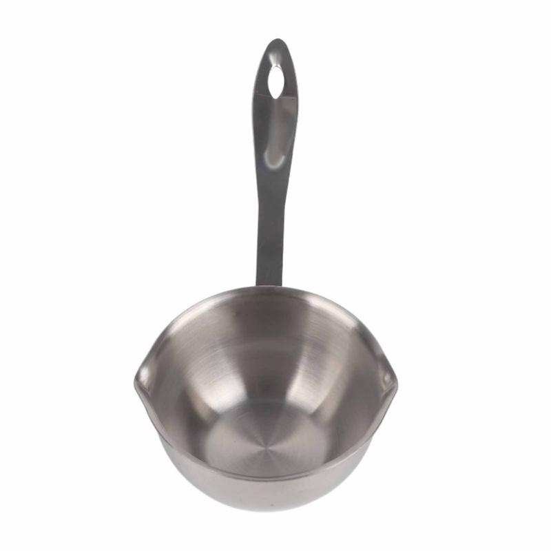 Butter Warmer Pot All In One Flat Induction Bottom Stainless Steel Mini Butter Hot Pot Milk Pot Small Saucepan 300ML