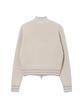 Seukweeolain Basic Logo Jacquard Knit Zip-Up_Beige