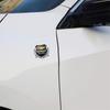 2 Stück Auto Logo Metallaufkleber Fenster Kofferraum Emblem Zubehör für Chevrolet Corvette Montana TrailBlazer Silverado Traverse Camaro