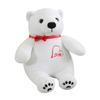 Cute Small Polar Bear Plush Doll Cartoon Little White Bear Doll Bow Tie Little Bear Soothing Pillow Gift