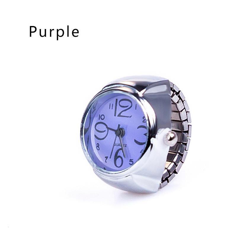 Ring Watches Unisex Lady Girl Steel Round Elastic Quartz Finger Ring Watches Couple Accessories