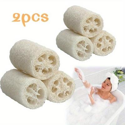 2 adet / Set Banyo Vücut Duş Süngeri Ovucu Doğal Lifa Banyo Masajı Vücut Süngeri Ovucu