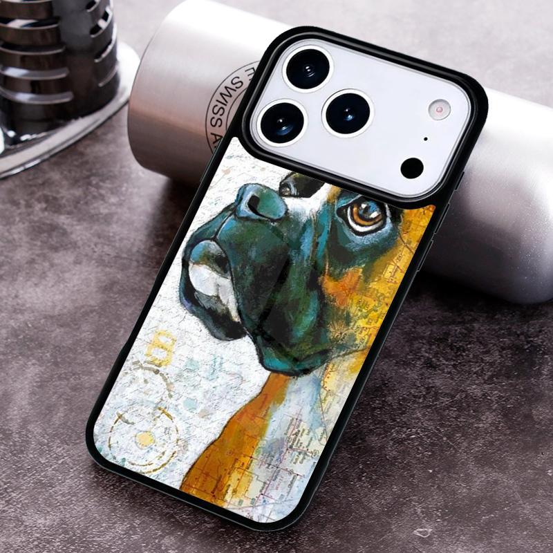 Boxer Dog Phone Case For iPhone 17 16 15 14 13 12 11 Pro Max Plus 17Air Soft Silicone Cover