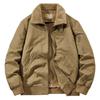 New Jacket Winter Men's Pure Cotton Velvet Thickened Washed Tooling Jacket Outdoor Casual Stand-up Collar Men