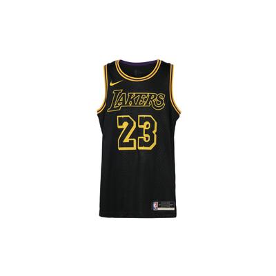 NBA Lakers Lebron James Swingman Jersey Black Men Streetwear DJ1433-011