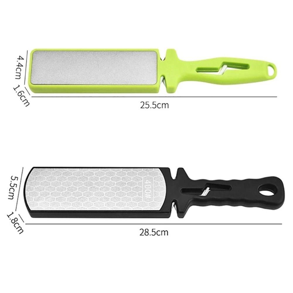 1Pcs Double Sided Kitchen Sharpener Coarse Fine Grits 5 in 1 Diamond Sharpening Stone Multifunctional with NonSlip Handle