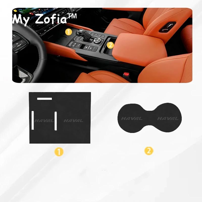 For Haval H9 2nd 2024 2025 New Interior Car Door Slot Pad Water Coaster Storage Box Non-slip Mat Interior Decoration Protect