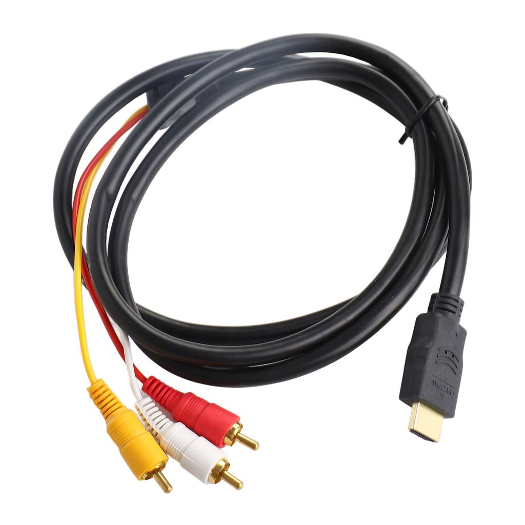 HD to Audio Video Cable 1.5m Length Signal Transmitter Audio Connector HD Multimedia Interface Male to Audio Video Cable