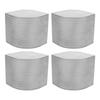 4pcs Pontoon Corner Caps Aluminum for 90 Degree Rounded Corners Height 3 9 16in to 3 5 8in Top 4 1 16in to 4 3 16in