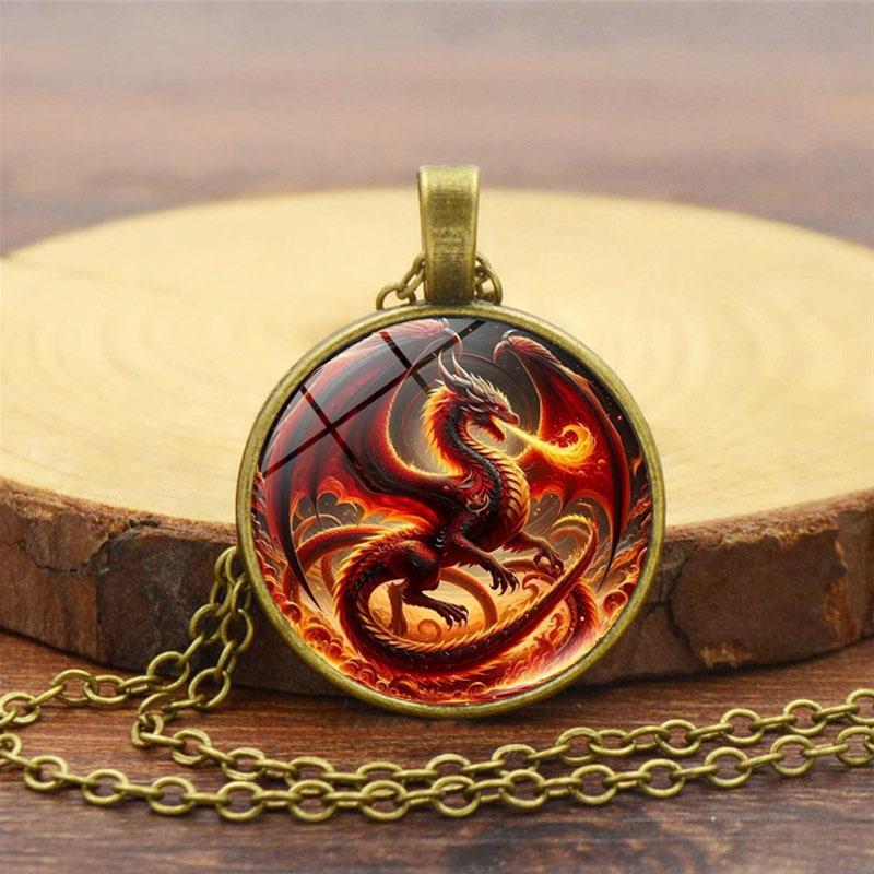 Fire-breathing Pterosaur Time Women's Jewelry Fashion Retro Pendant Necklace