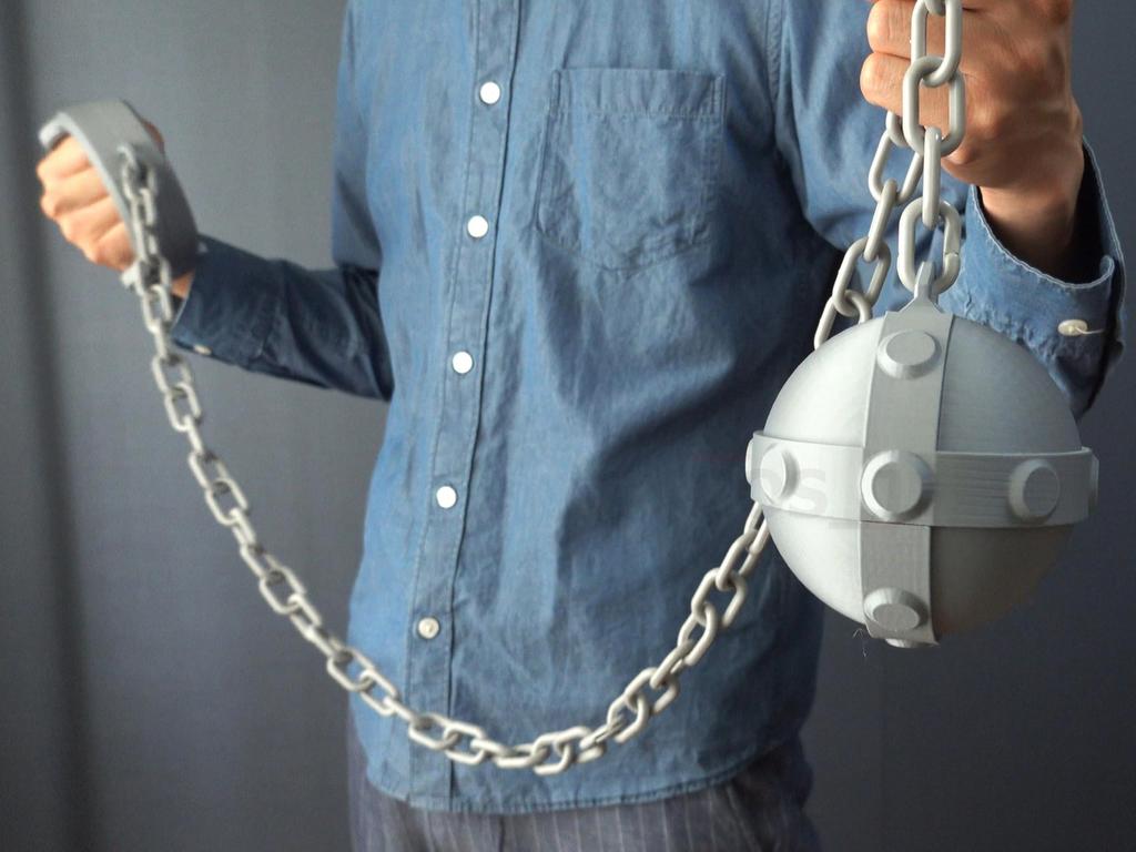 CosJay Cosplay Arai Motoha Persona 5 Iron Ball with Chain Weapon Closer, (P5X),