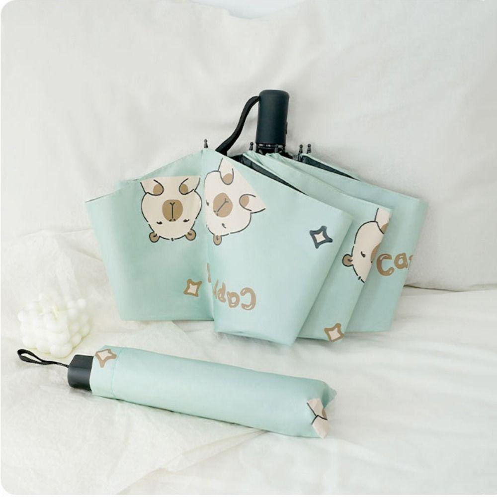Capybara Automatic Umbrella UV Protection Automatic Sun Umbrella Dual-use Folding Umbrella  Women