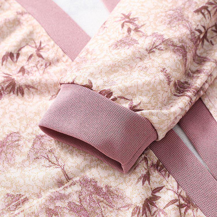 Stylish Knitted Cardigan & T-shirt Set for Middle-aged and Elderly Women - Spring/Autumn Belly-covering Design