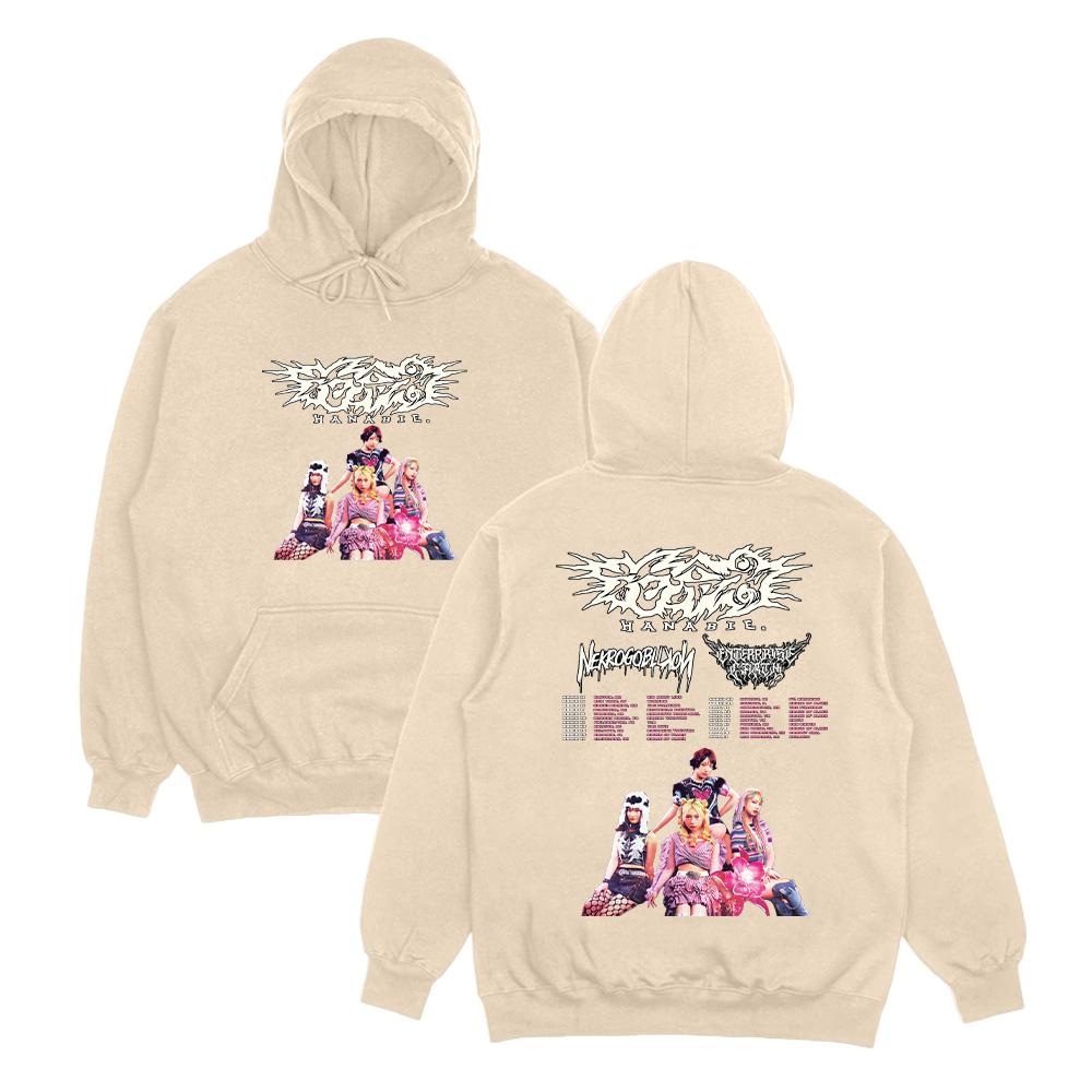 

Hanabie.2026 Tour Hoodies Hanabie Girl Group Metal Merch Streetwear Men Women Retro Aesthetic Pullovers Casual Unisex Sweatshirt XXXL
