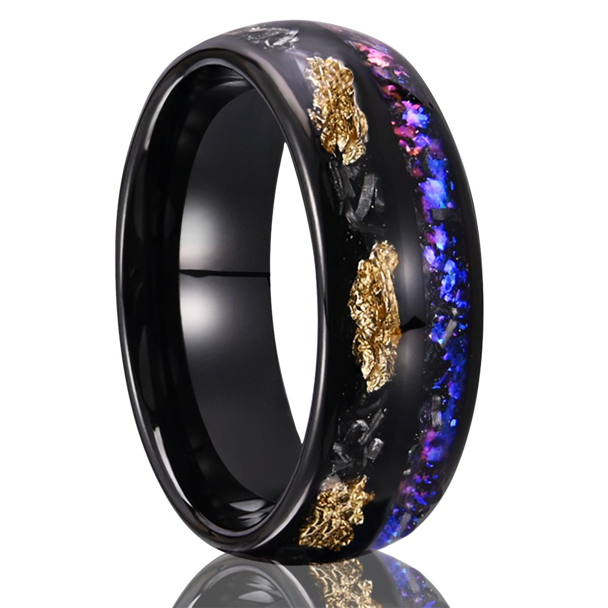 

Кольца из карбида вольфрама 8 мм Galaxy anillos bague homme пара для помолвки ювелирные изделия мужские обручальные кольца кольца для помолвки 7