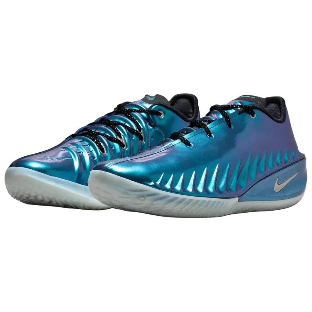 Nike GT. Schneide 4 Bequeme Stützende Basketballschuhe Unisex Sneaker Metallisch-See-Blau IQ6205-500