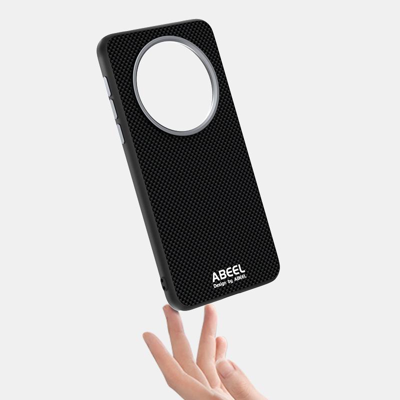 Ecology Leather For Huawei Mate 60 Magsafe Case Slim Thin Carbon Fiber Magnetic  Mate 60 Pro Plus Case Alloy Lens Grip Funda