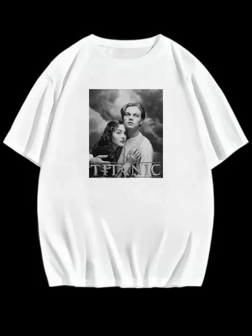 Oversized T-shirt with a 90s–2000s print M